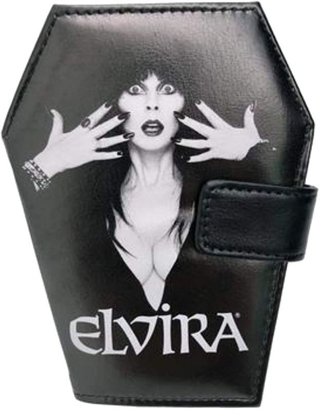 Elvira Mistress of The Dark Official Coffin Wallet Classic Logo - Click Image to Close