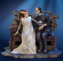 Frankenstein Bride and Monster 1/8 Scale Prepainted Statue Moebius