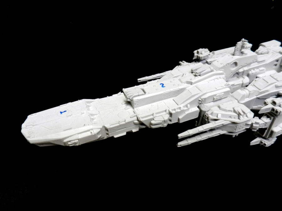 Macross Robotech SDF-1 1/4000 Scale Resin Model Kit (12 Inch Long) - Click Image to Close