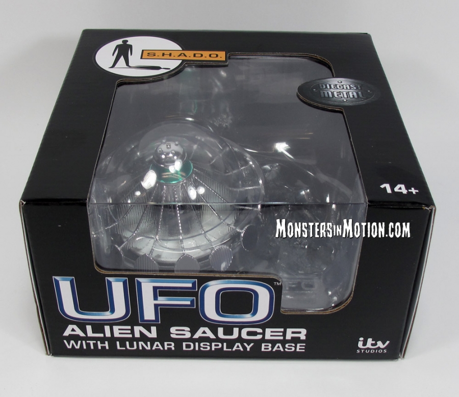 UFO TV Series Flying Saucer with Lunar Display Base by Sixteen 12 - Click Image to Close