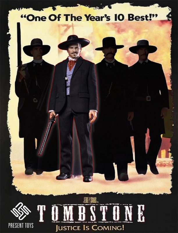Tombstone Doc Holliday 1/6 Scale Figure by Present Toys - Click Image to Close