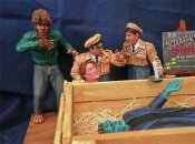 Monster Scenes Scale McDougals Frankenstein Crate Scene Model Kit