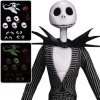 Nightmare Before Christmas Jack Skellington & Zero Dynamic 8ction Heroes DAH-019 GLOW Figures