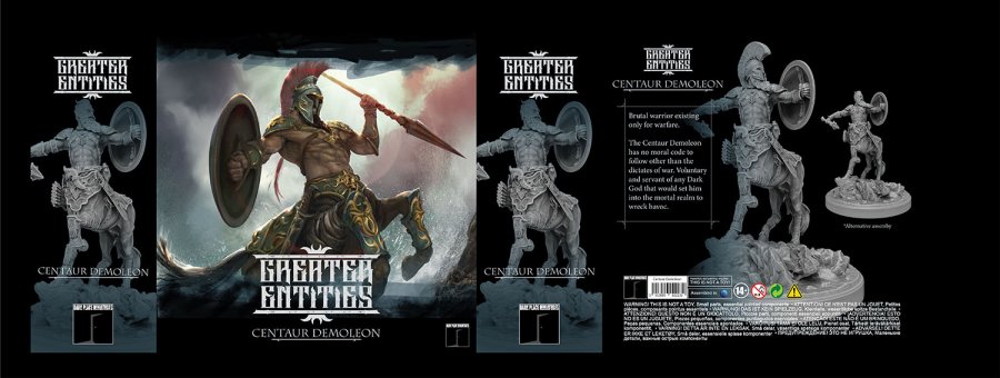 Greater Entities Unfortunate Warrior: Centaur Demoleon Model Kit - Click Image to Close