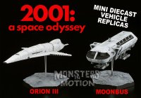 2001: A Space Odyssey Orion III & Moonbus Vehicle Replicas NEW!