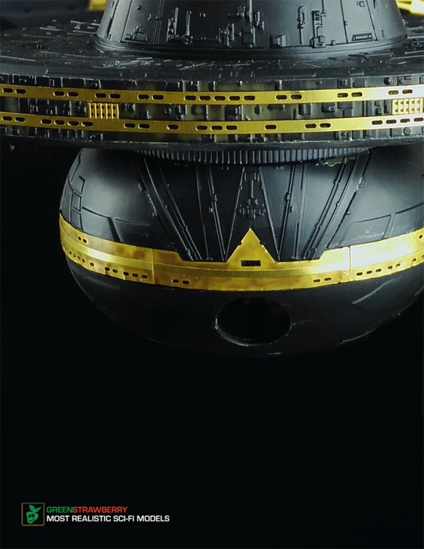 Star Trek Klingon Kronos One Exterior and Engine Detail Set for 1/350 Scale Polar Lights Model Kit - Click Image to Close