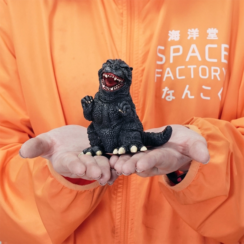 Godzilla Vs. Biollante 1989 Mame Godzilla Soft Vinyl Model Kit by Kaiyodo - Click Image to Close