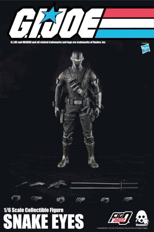 G.I. Joe Snake Eyes 1/6 Scale Figure by ThreeA Toys - Click Image to Close