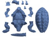 Gamera 1996 Vinyl 1:400 Model Kit By Kaiyodo