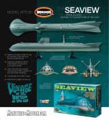 Voyage to the Bottom of the Sea MOVIE Seaview 1/128 Scale Model Kit by Moebius