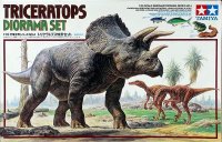 Triceratops Dinosaur Diorama Set 1/35 Scale Model Kit Tamiya Japan