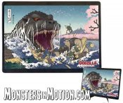 Godzilla Lacquer Mouse Pad Godzilla & Sakura
