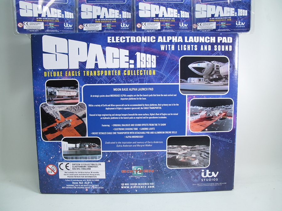 Space: 1999 Complete 5.5 Inch Eagle Collection with Electronic Eagle Launchpad by Sixteen 12 - Click Image to Close