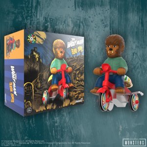 Wolf Man Super Cycle Tricycle Toy Universal Monsters (BROWN W/ RED TRIKE)
