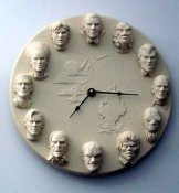 Classic Horror Heads 1/6 Scale 12" Clock Model Kit