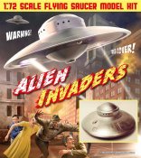 Alien Invaders 1/72 Scale Flying Saucer Spacecraft Injected Plastic Model Kit