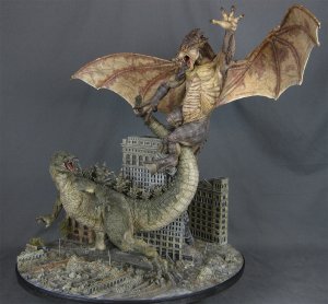 Godzilla Vs. Gryphon 1994 Deluxe Resin Model Kit Diorama