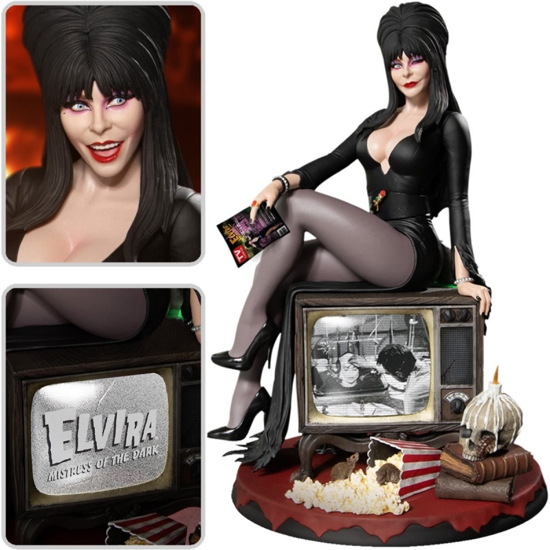 Elvira Mistress of the Dark Static Six 1:6 Scale Statue - Click Image to Close