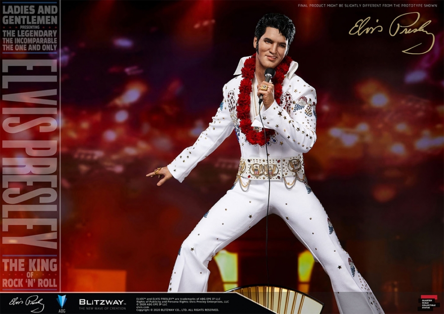 Elvis Presley Superb Scale 1/4 Statue by Blitzway - Click Image to Close