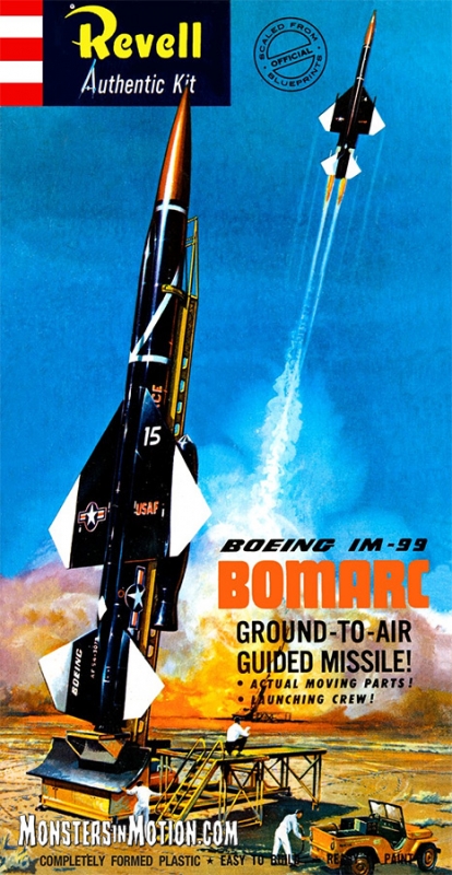 Boeing Bomarc Missile 1/56 Scale Model Kit Revell Re-Issue by Atlantis - Click Image to Close