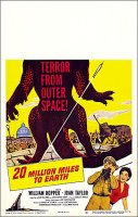 20 Million Miles to Earth 1957 Window Card Poster