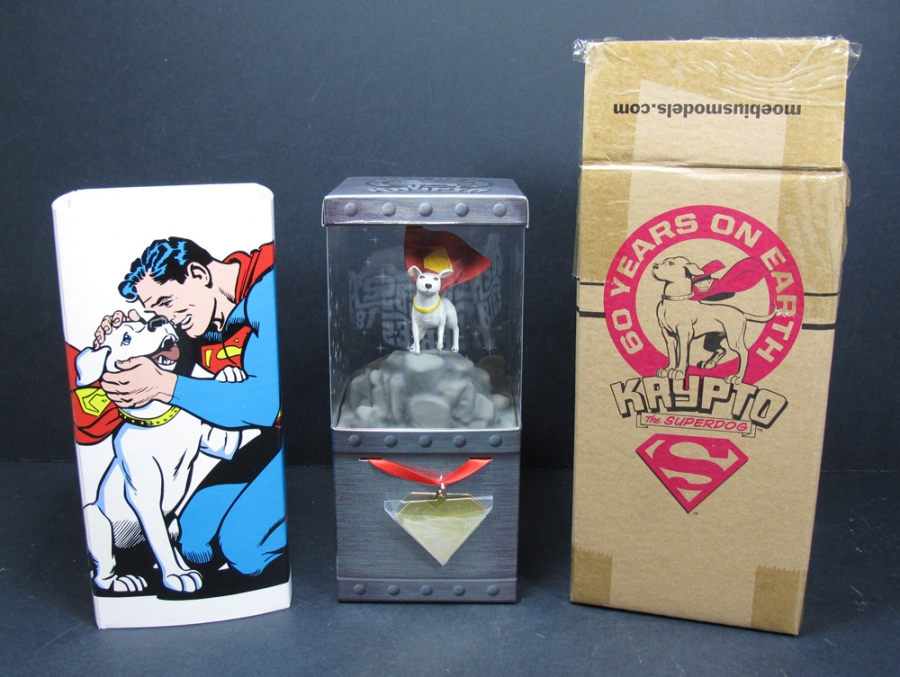 Superman Krypto the Superdog 3" Tall figure with Base SDCC 2015 Exclusive - Click Image to Close