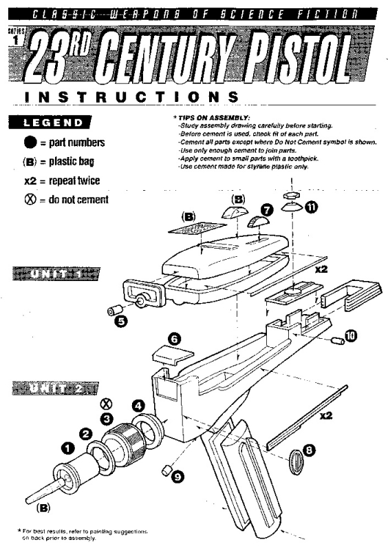 23rd Century Pistol Prop Replica Model Kit Classic Phaser - Click Image to Close