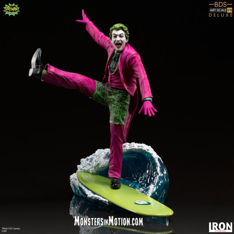 Batman 1966 Surfin' Joker 1/10 Scale Deluxe Statue - Click Image to Close