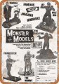 Monster Models 1963 Comic Ad Metal Sign 9" x 12"