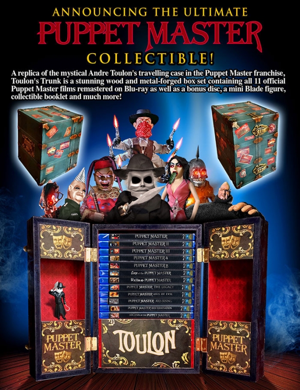 Puppet Master Ultimate Collection Trunk Autographed Blu-Ray Box Set - Click Image to Close