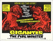 Godzilla Gigantis the Fire Monster 1959 Half Sheet Poster Reproduction