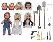 Child's Play Bride of Chucky and Tiffany Ultimate 7" Scale Figure 2-Pack