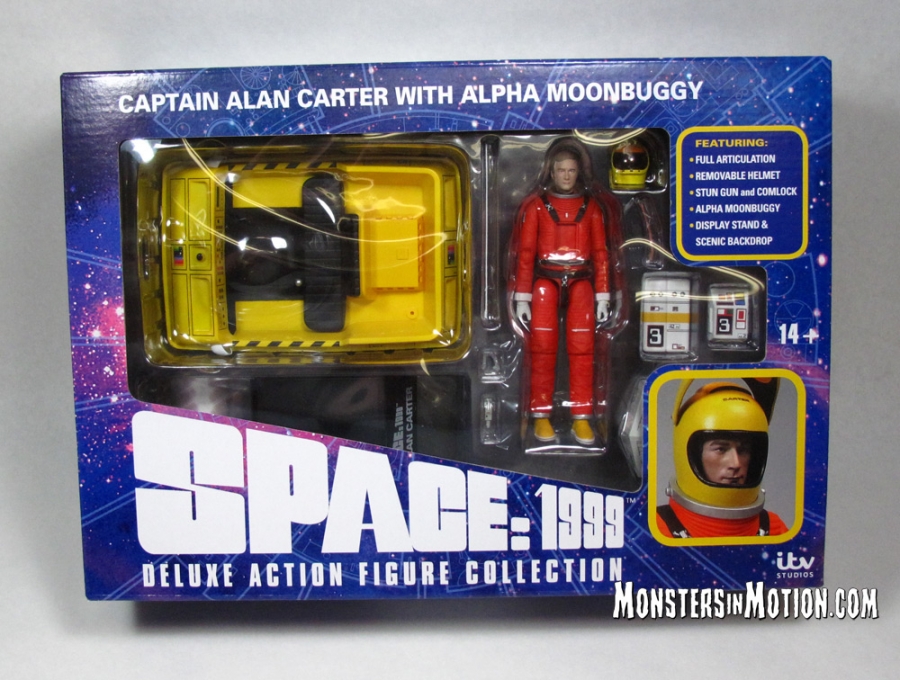 Space 1999 Alan Carter in Definitive Alpha Spacesuit 6 Inch Figure with 1/12 Scale Moonbuggy Replica Deluxe Set - Click Image to Close