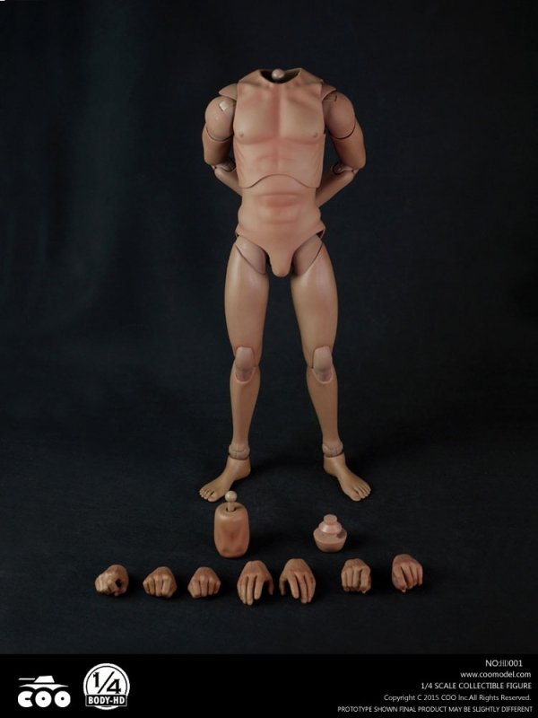 Male Body 1/4 Scale 18 Inch Figure - Click Image to Close