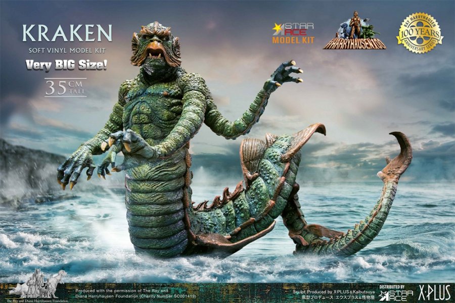 Clash of the Titans Kraken Vinyl Model Kit by Star Ace - Click Image to Close