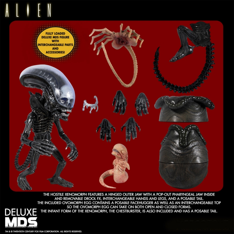 Alien Xenomorph 7 Inch Deluxe MDS Collectible Figure - Click Image to Close