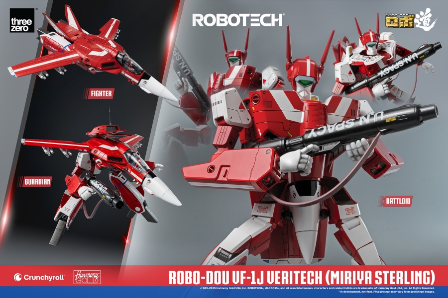 Macross Robotech VF-1J Veritech (Miriya Sterling) Robo-Dou Transforming Figure by ThreeZero - Click Image to Close
