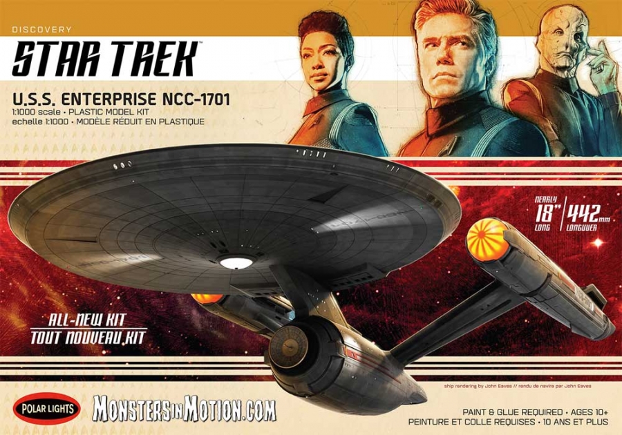 Star Trek Discovery Enterprise NCC-1701 1/1000 Scale Model Kit - Click Image to Close