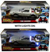 Back to the Future Part II Delorean Time Machine 1/24 Scale Replica with Lights