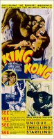 King Kong 1933 Repro Insert Poster 14X36