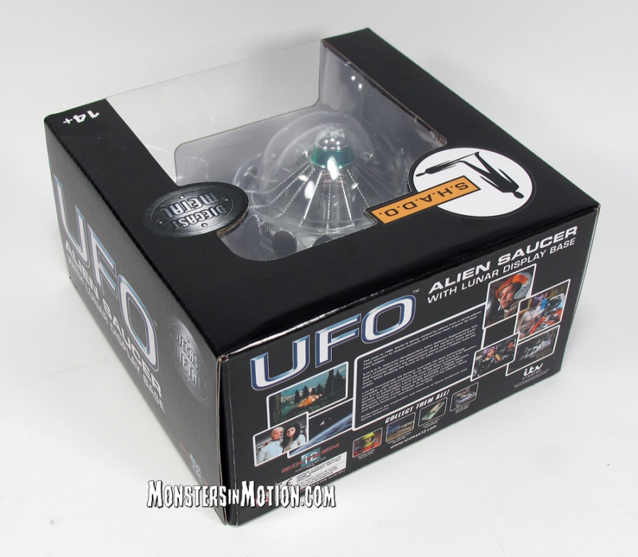 UFO TV Series Flying Saucer with Lunar Display Base by Sixteen 12 - Click Image to Close