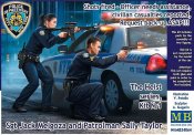 Heist Series Sgt Jack Melgoza and Patrolman Sally Taylor 1/24 Scale Model Kit by Master Box