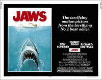 Jaws 1975 Half Sheet Poster Reproduction