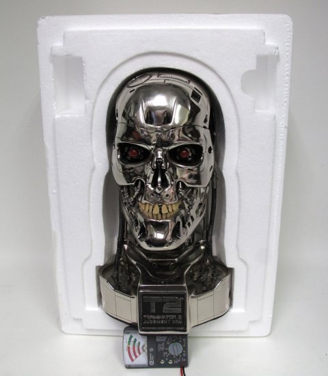 Terminator 2 Judgement Day Endoskeleton Endoskull Head T-800 Prop Replica  by Hollywood Collector's Gallery Terminator 2 Judgement Day Endoskeleton  Endoskull Head T-800 Prop Replica by Hollywood Collector's Gallery  [291JR249] - $999.99 