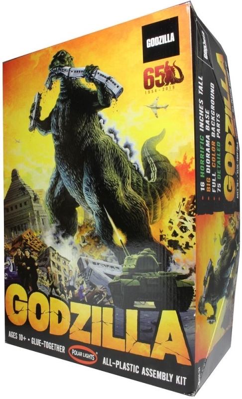 Godzilla 1954 1/144 Scale 16" Tall Model Kit by Polar Lights - Click Image to Close