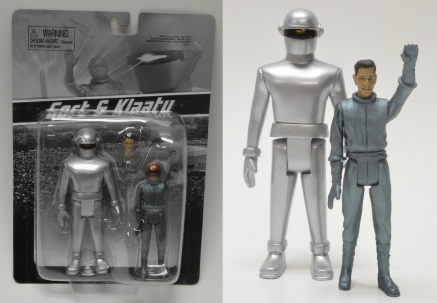 Day The Earth Stood Still Gort and Klaatu Retro Figure Set - Click Image to Close