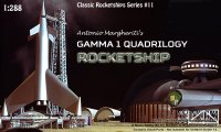 Gamma 1 Rocketship from the Gamma Quadrilogy 1966 1/288 Scale Model Kit