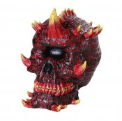 Cyclops Devil Skull Cold Cast Resin Statue