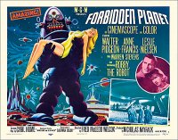 Forbidden Planet 1956 Style "B" Half Sheet Poster Reproduction