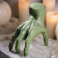 Animated Green Crawling Severed Hand 7" Halloween Decoration